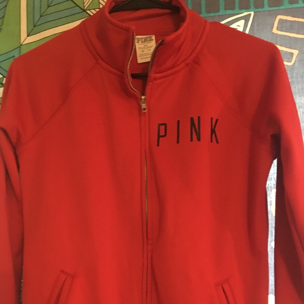 pink cardinal zip up